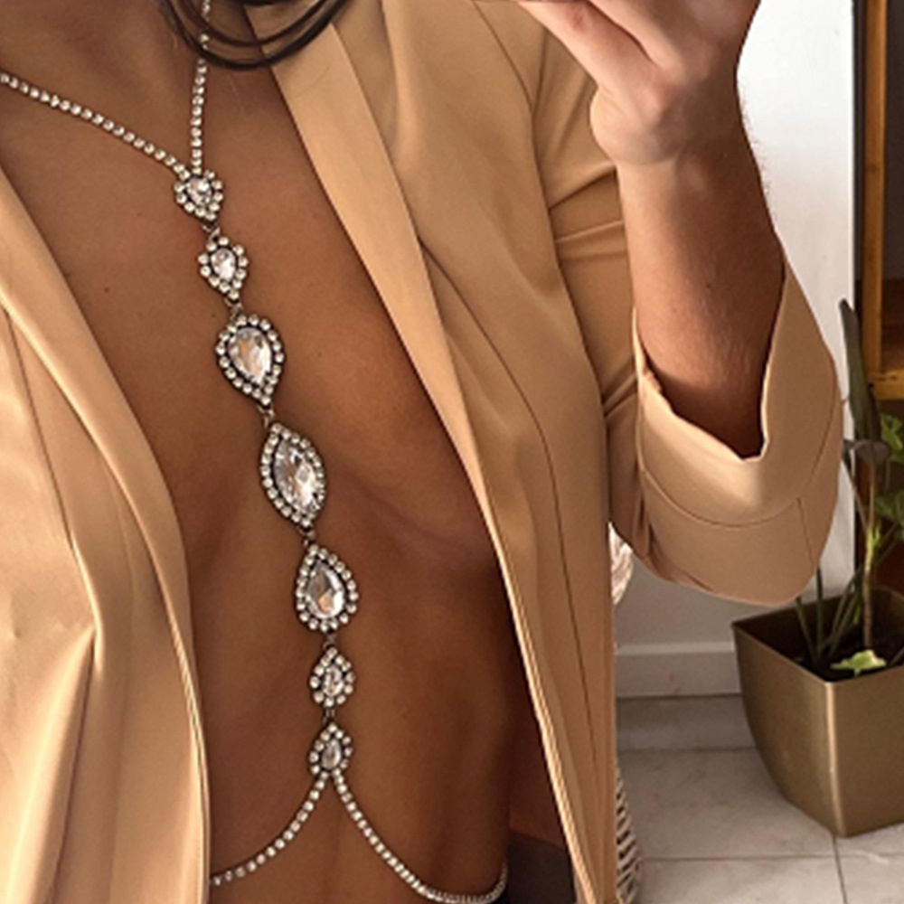 Body Jewelry Retainers - Fashion Sexy Water Drop Necklace Chest