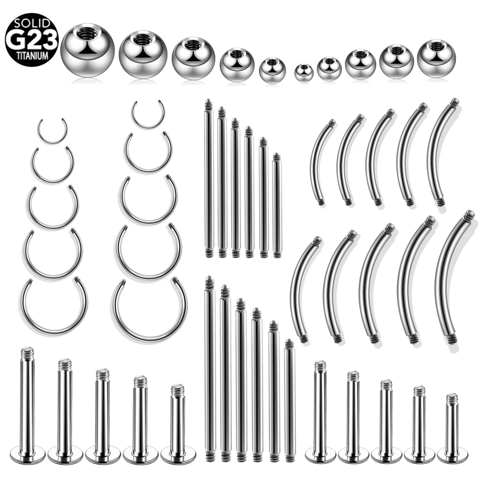 10pcs/Lot Titanium Thread Barb - Body Jewelry Replacement Ball recension och pris