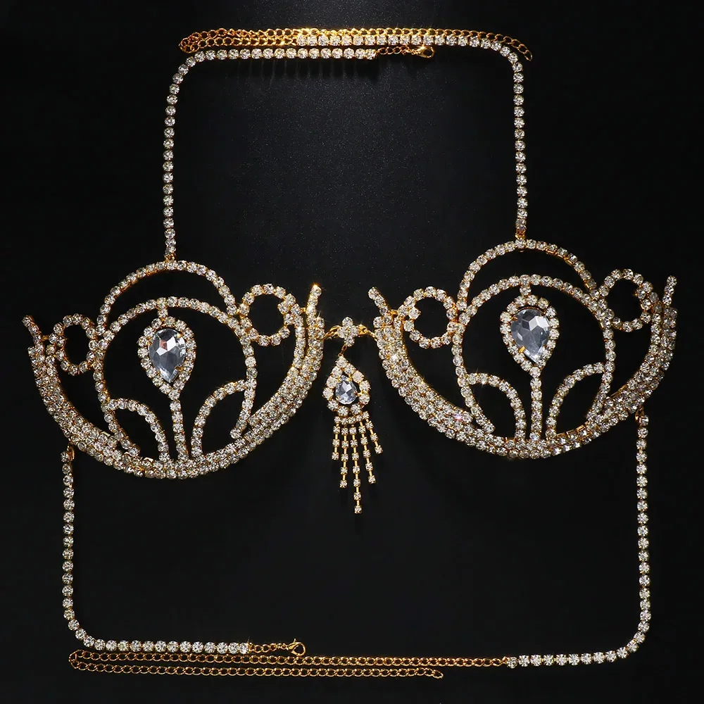 Luxury Rhinestone Bikini Bra G - Body Jewelry Retainers recension och pris