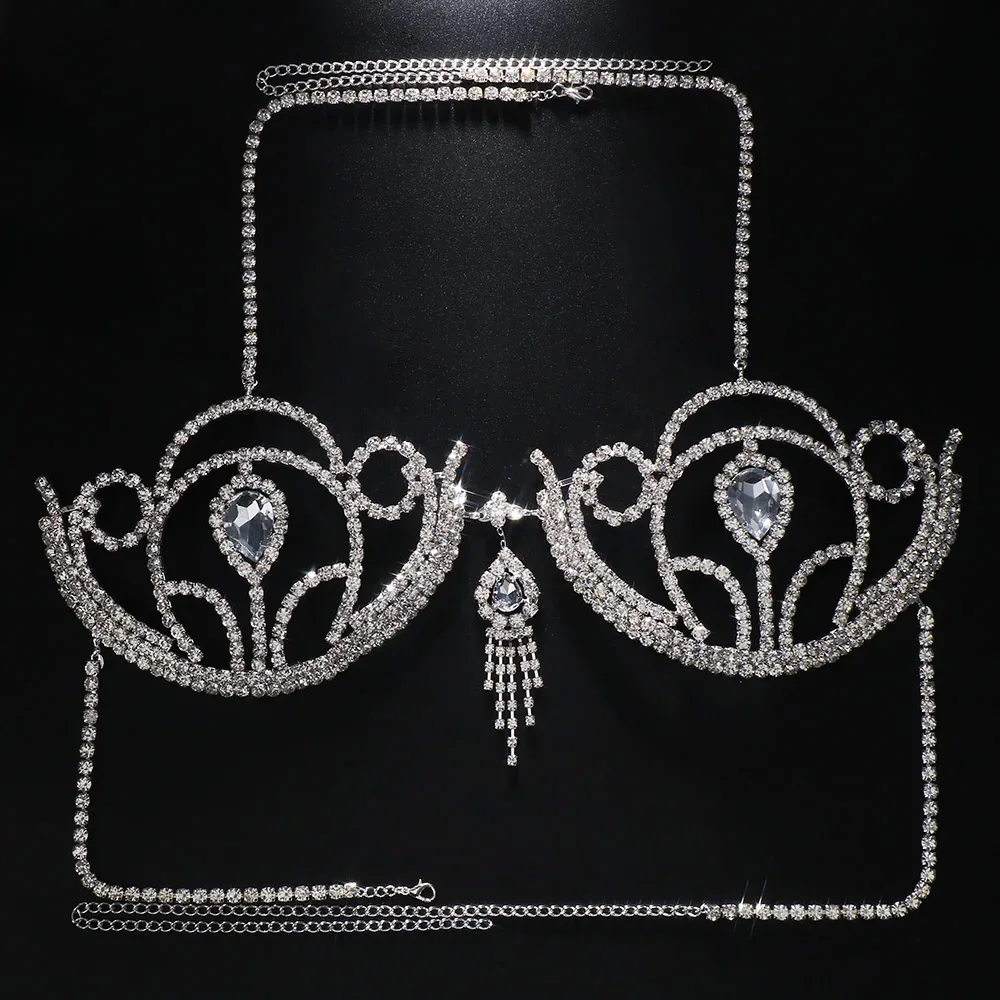 Luxury Rhinestone Bikini Bra G - Body Jewelry Retainers recension och pris
