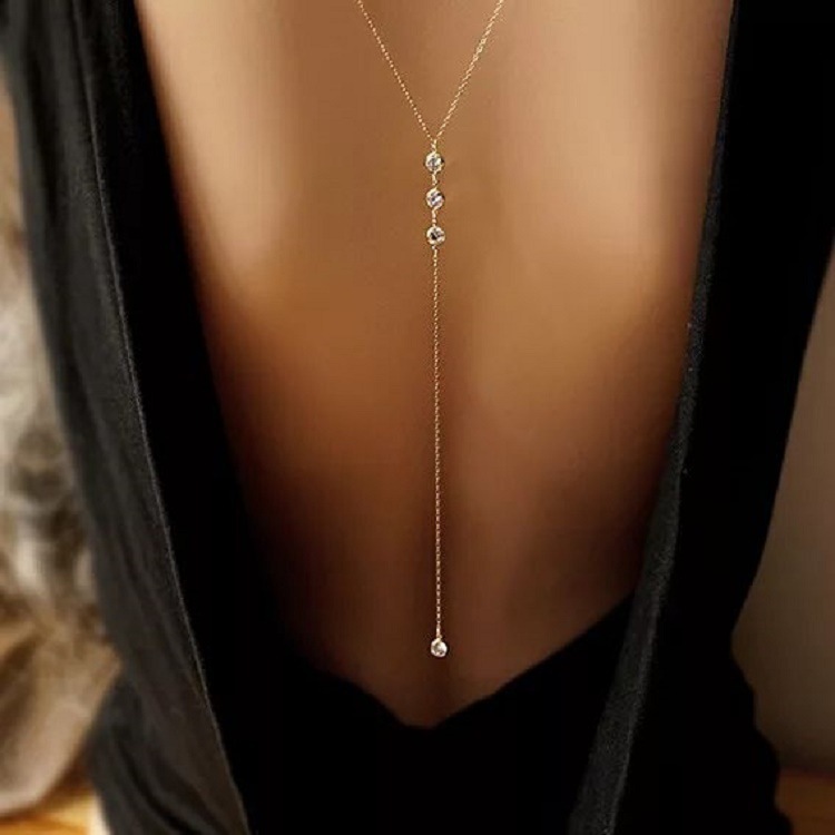 New Rhinestone Sexy Women's Ba - Body Jewelry Necklace recension och pris