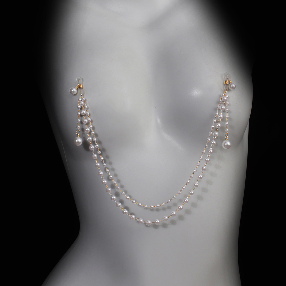 Imitation Pearl Tassel Chest C - Body Jewelry Retainers recension och pris