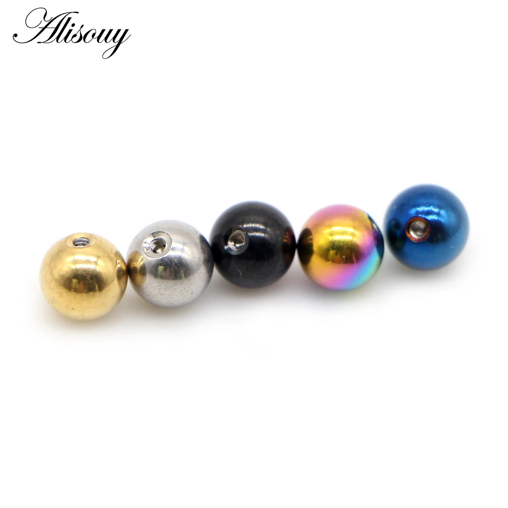 Alisouy 10 Pieces/Lot Stainles - Body Jewelry Replacement Ball recension och pris