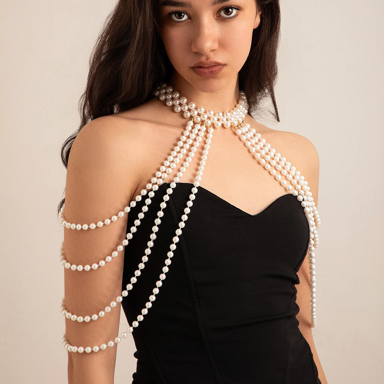 Bridal Tassel Imitation Pearl  - Body Jewelry Necklace recension och pris
