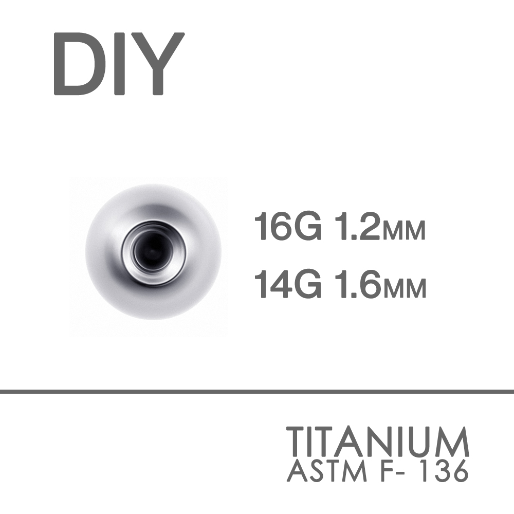 10pc Titanium Replacement Spar - Body Jewelry Replacement Ball recension och pris