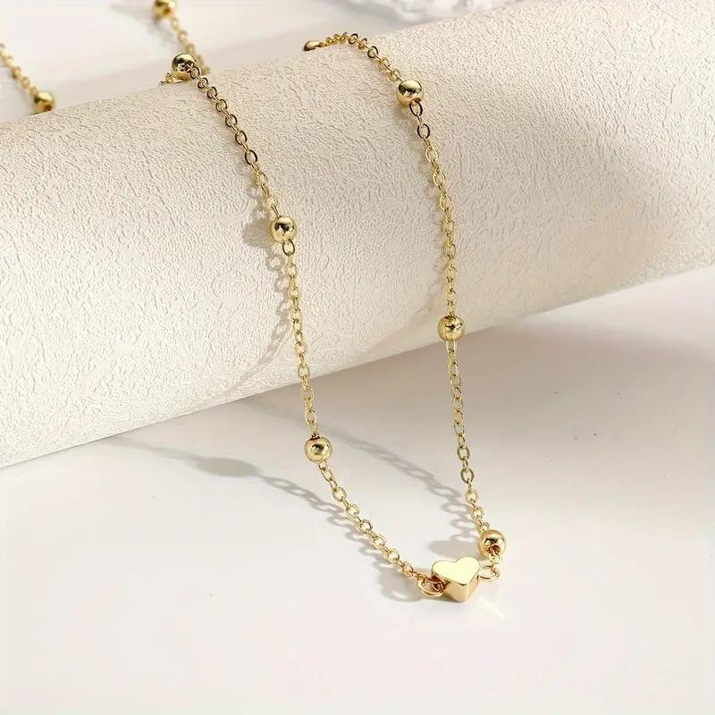 Girls Simple Heart Beaded Bell - Body Jewelry For You recension och pris