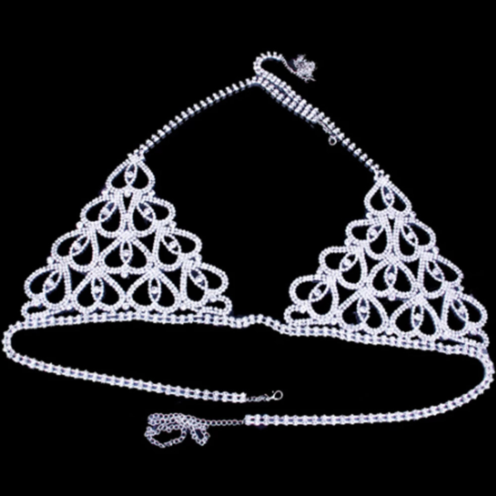 Fashion Rhinestone Heart Bra T - Body Jewelry Retainers recension och pris