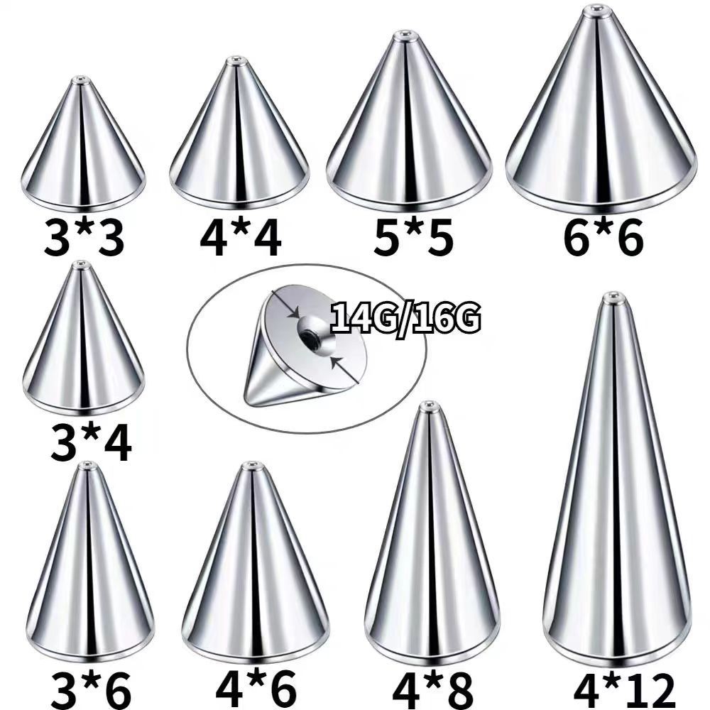 10pcs/lot 316L Stainless Steel - Body Jewelry Replacement Ball recension och pris
