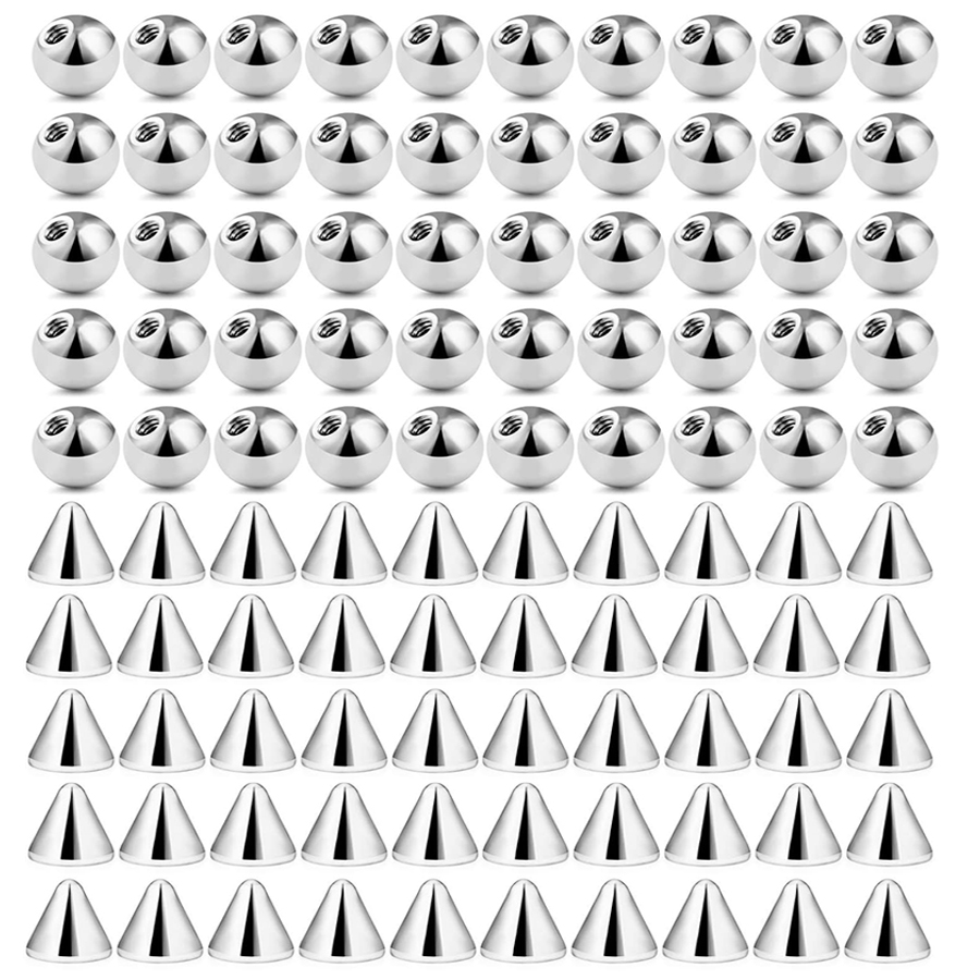 100pcs 16G 3mm 4mm Replacement - Body Jewelry Replacement Ball recension och pris
