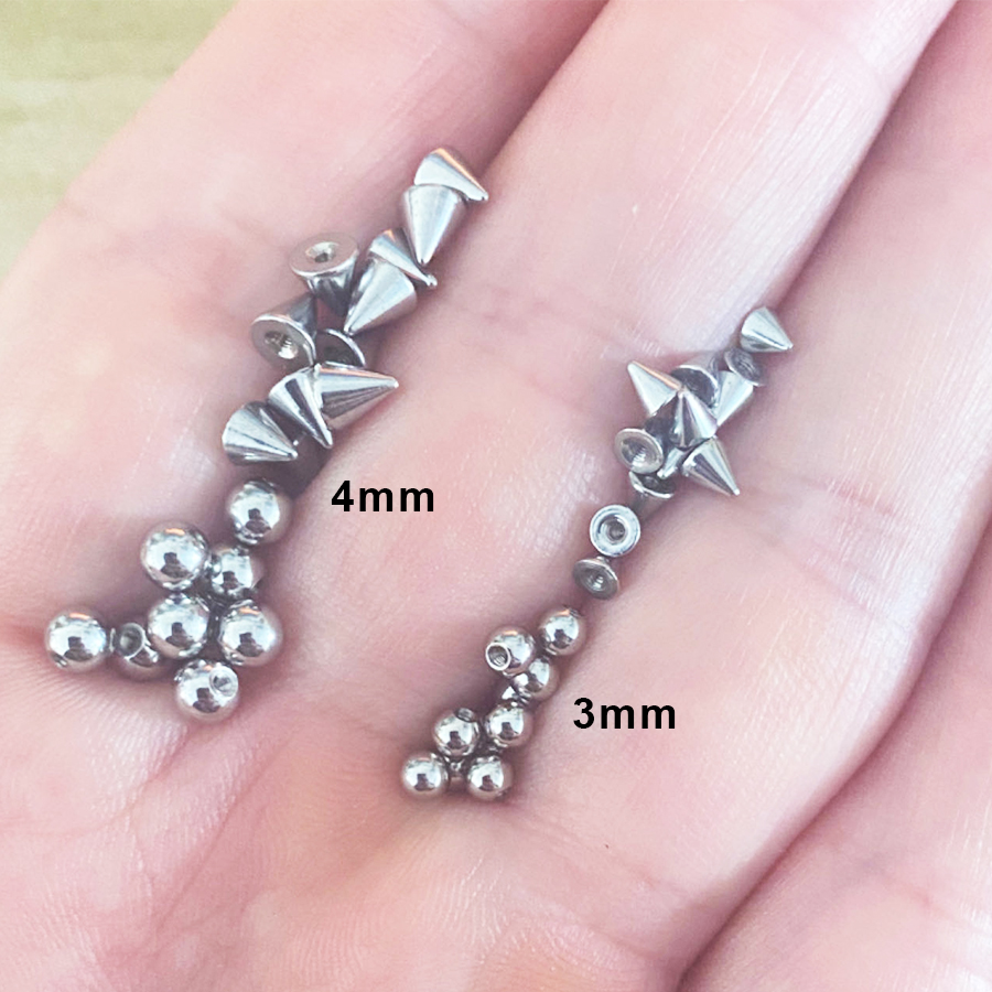 100pcs 16G 3mm 4mm Replacement - Body Jewelry Replacement Ball recension och pris