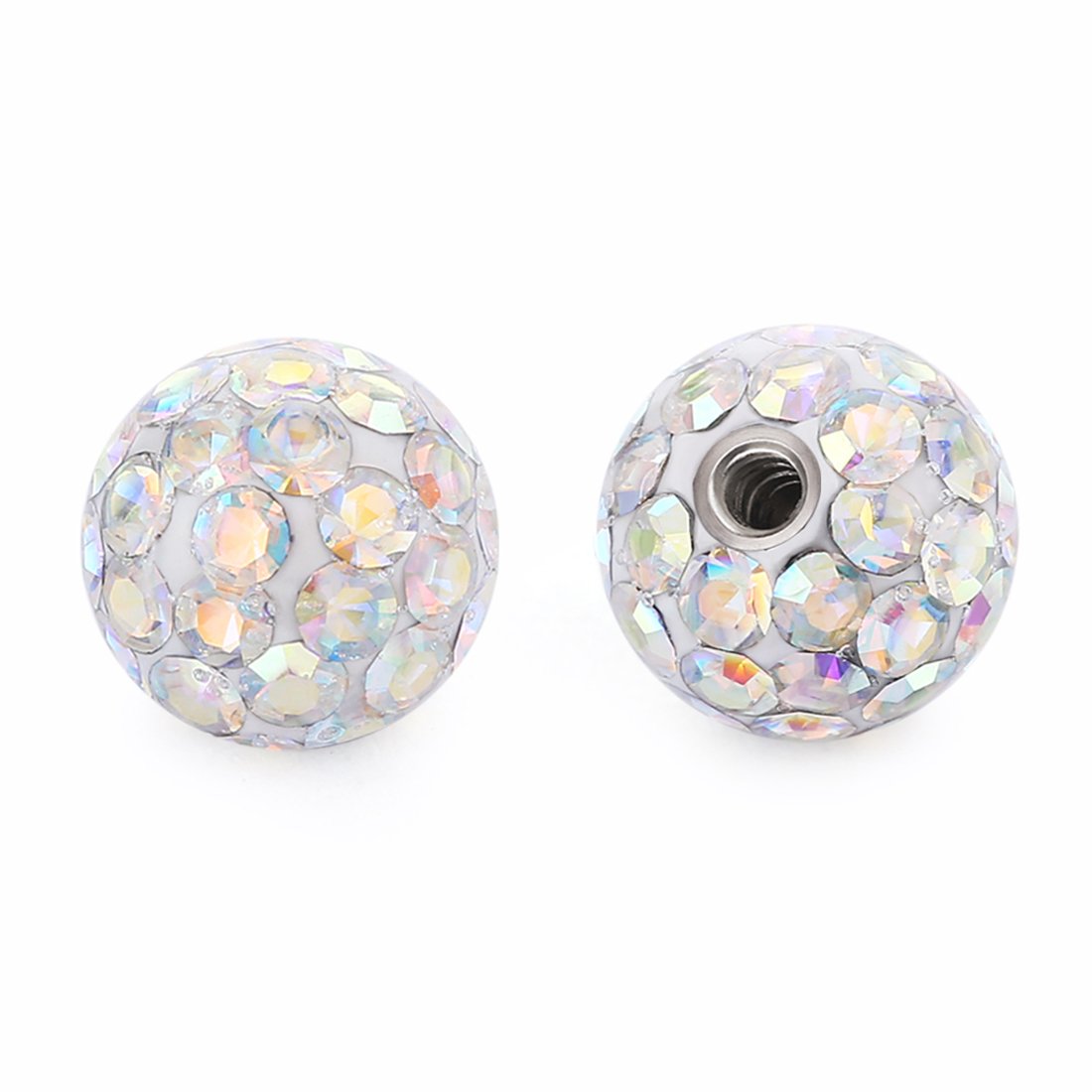 2 Pcs 14G 16G Surgical Stainle - Body Jewelry Replacement Ball recension och pris