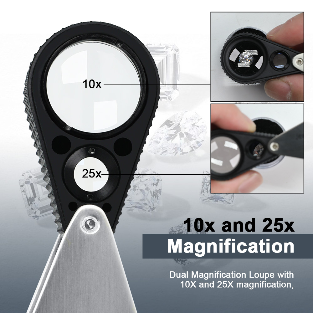 Dual 10X 25X Jewelry Loupe - S - Body Jewelry Repair recension och pris