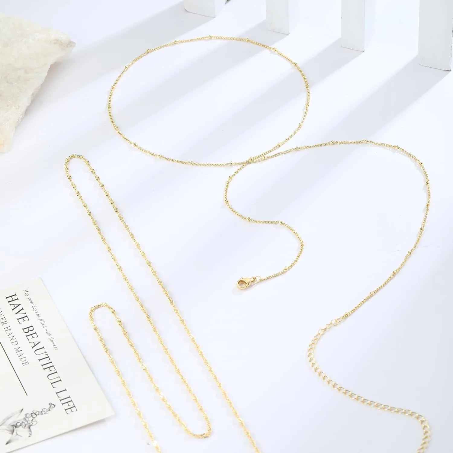14k Gold Plated 26-33Inch Adju - Body Jewelry For You recension och pris