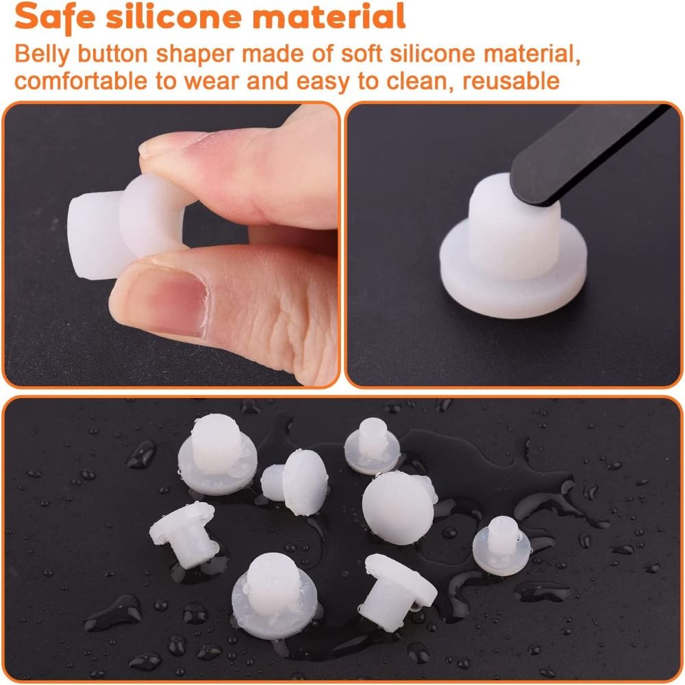 1-50PCS Silicone Navel Shaper  - Body Jewelry Repair recension och pris