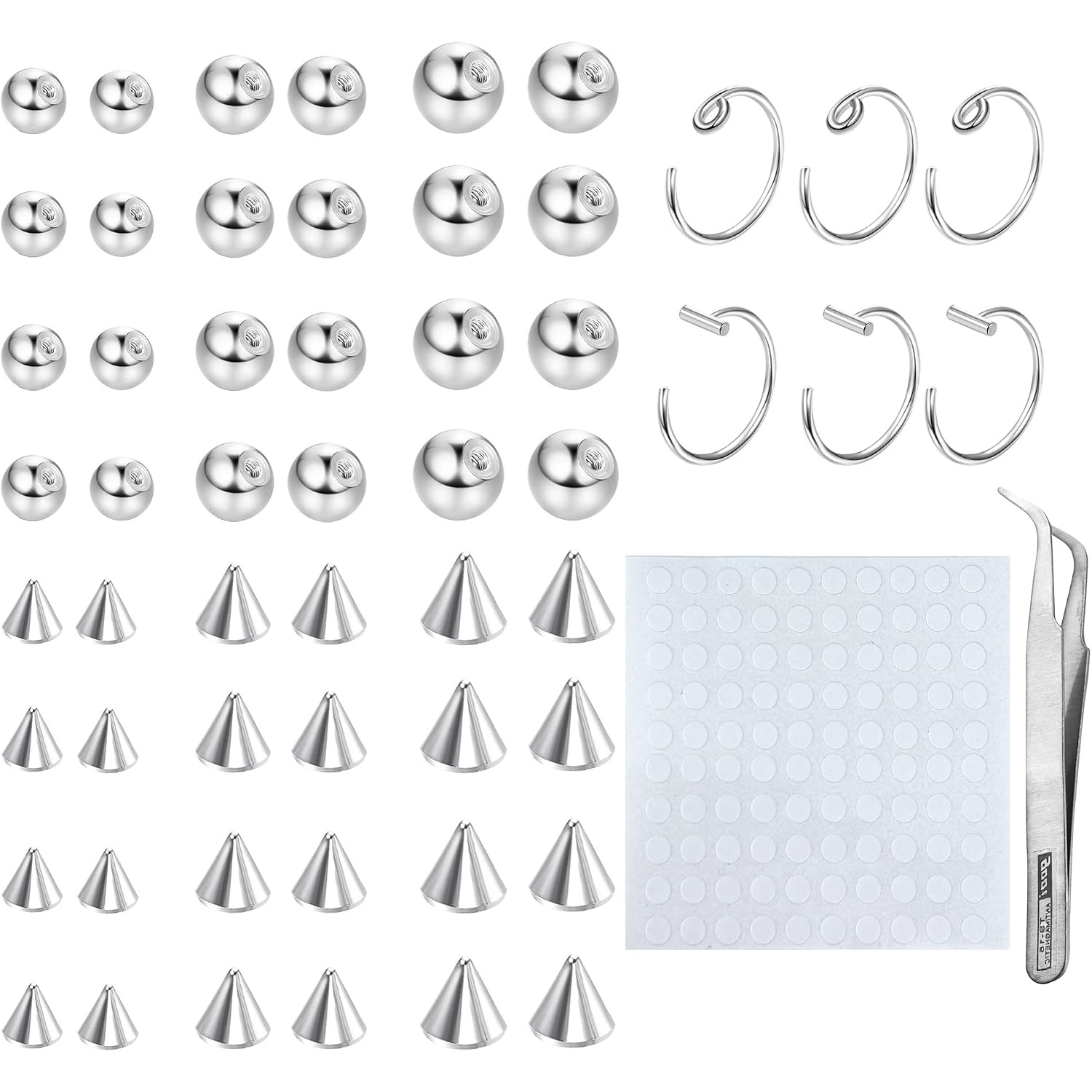 Drperfect Fake Eyebrow Ring Fa - Body Jewelry Replacement Ball recension och pris