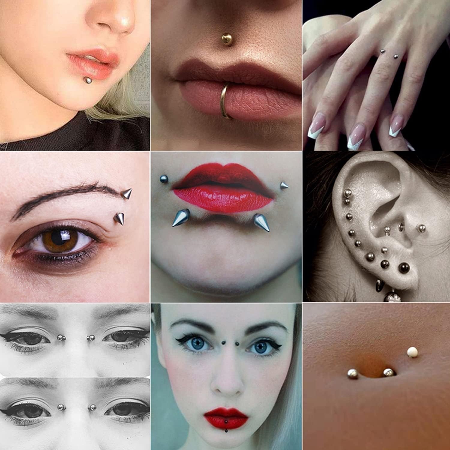 Drperfect Fake Eyebrow Ring Fa - Body Jewelry Replacement Ball recension och pris