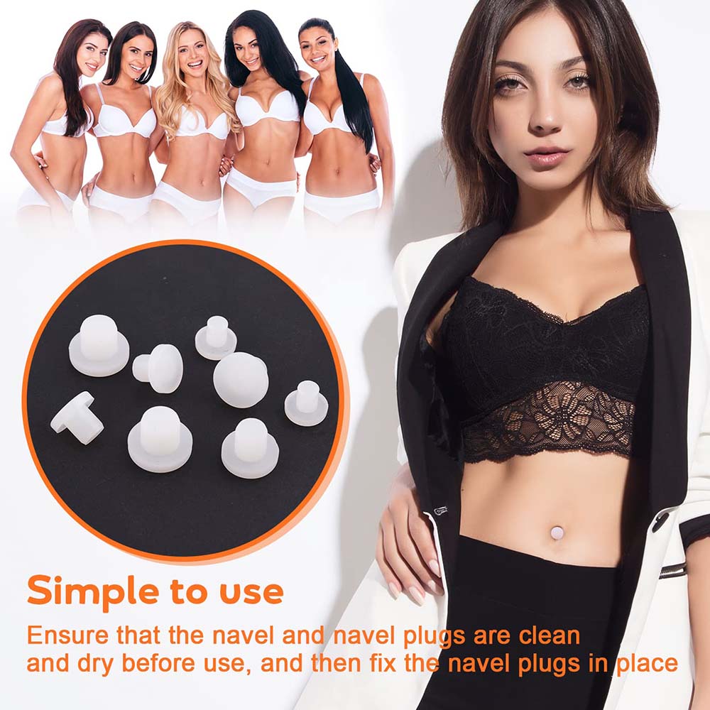 1PC Silicone Belly Button Plug - Body Jewelry Repair recension och pris